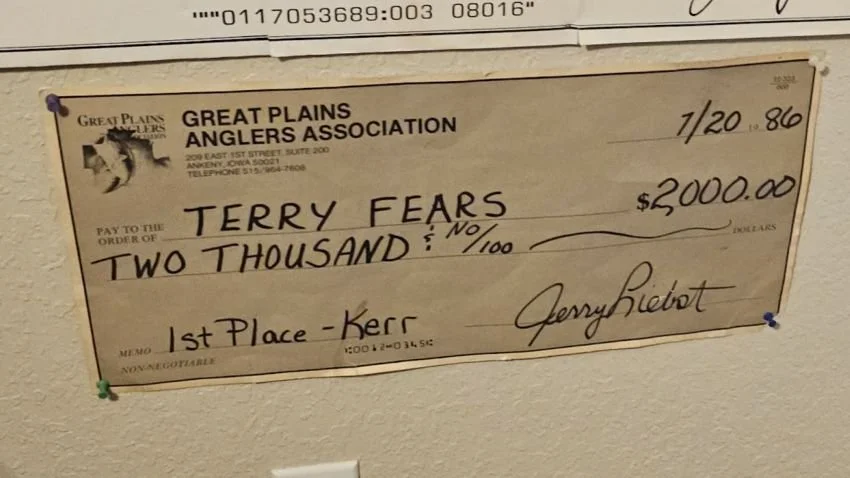 Great Plains Anglers Association check