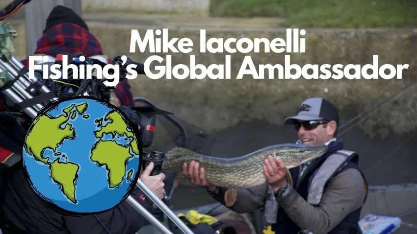Mike Iaconelli with a northern pike from Europe