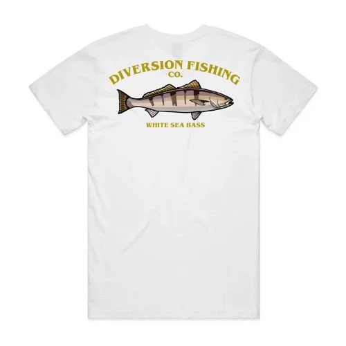 Diversion Fishing Co. t-shirt White Sea Bass