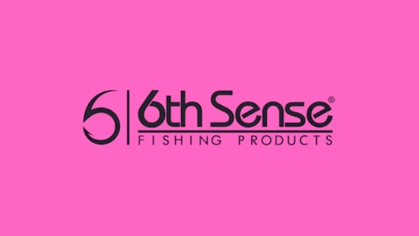6th Sense Fishing Logo on a pink background