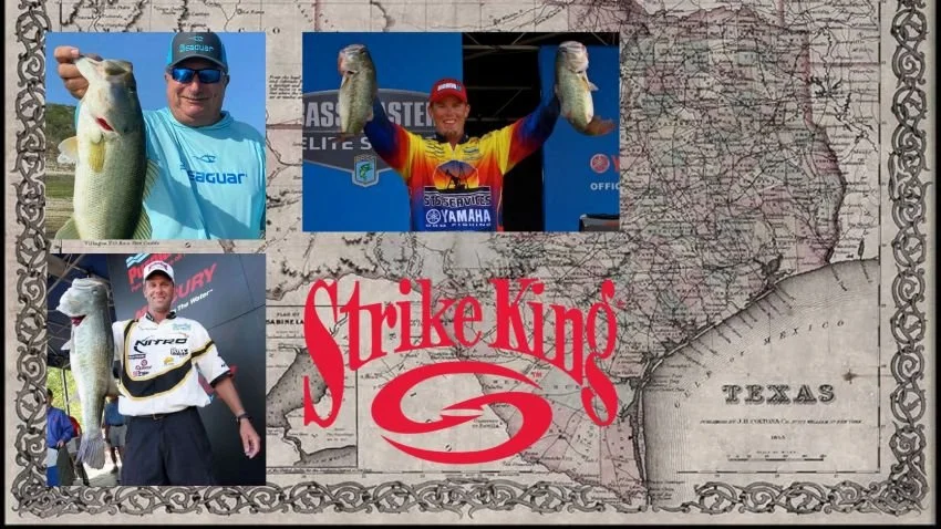 Strike King bass pros who won in Texas tournaments