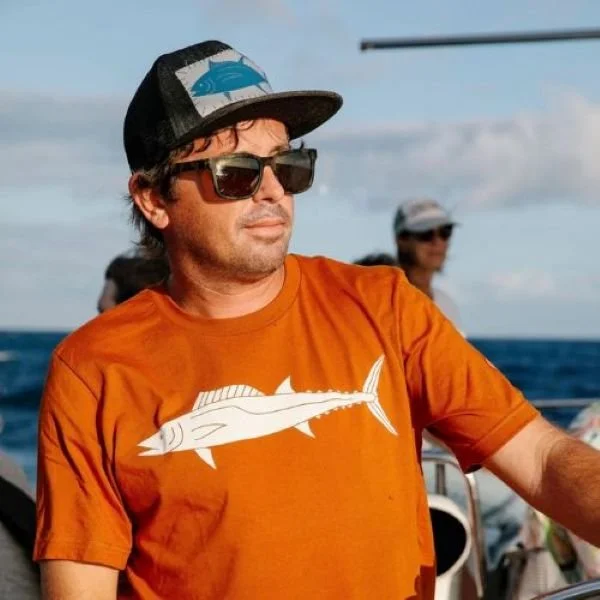Sundot Marine Burnt Orange t-shirt wahoo