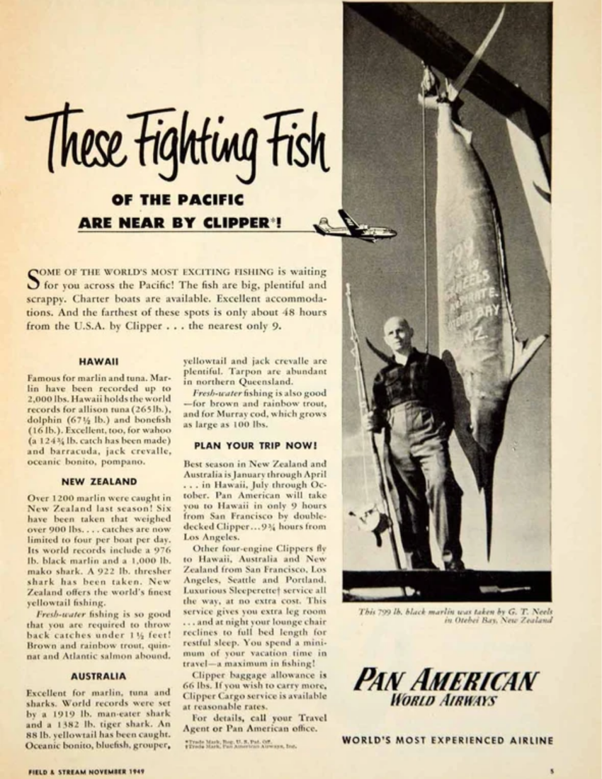 Pan American World Airways Advertisement