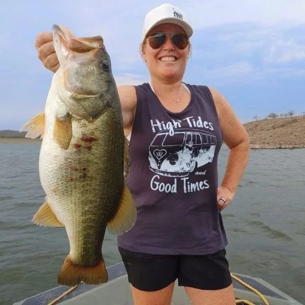 Hanna Robbins with a June Lake El Salto bass