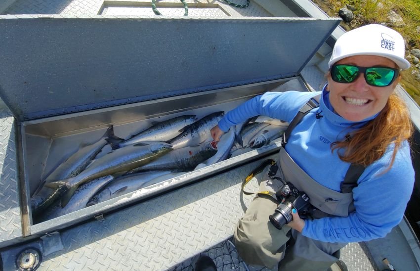Naknek River limit of sockeye salmon