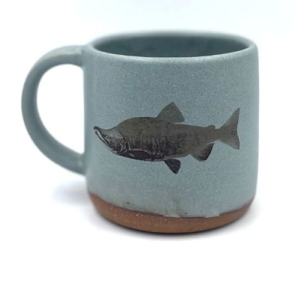 realistic sockeye salmon coffee mug