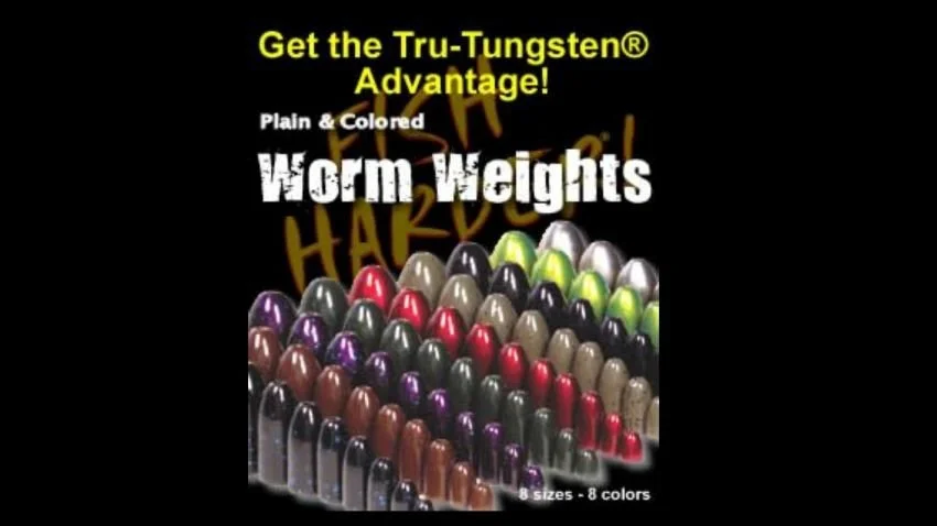 Tru Tungsten colored tungsten worm weights