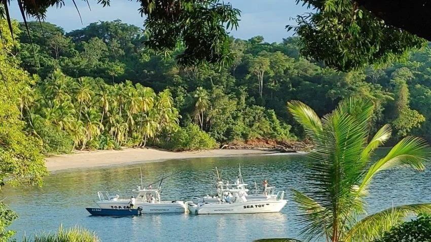 Beach and Boats Isla Paridas Panama