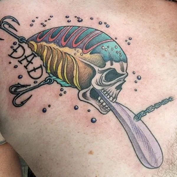 Stage Left Tattoo and Piercing Skull Crankbait Tattoo