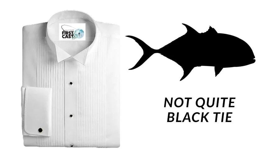 Tuxedo Shirt and a Giant Trevally Outline