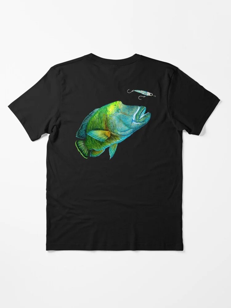 Maori Wrasse black t-shirt by Paul Kyriadkides
