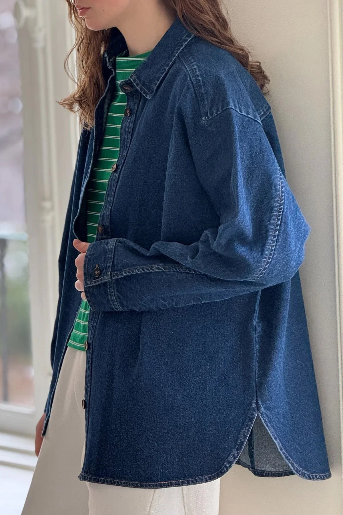 2 Le Bon Shoppe Owen Shirt in DARK DENIM.jpg