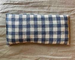Eye Pillow In Blue Gingham