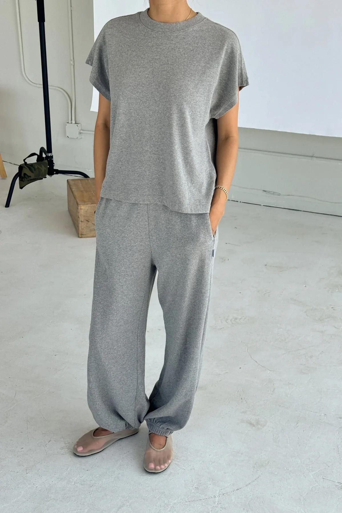 3 Le Bon Shoppe Jeanne Tee in Heather Gray.jpg