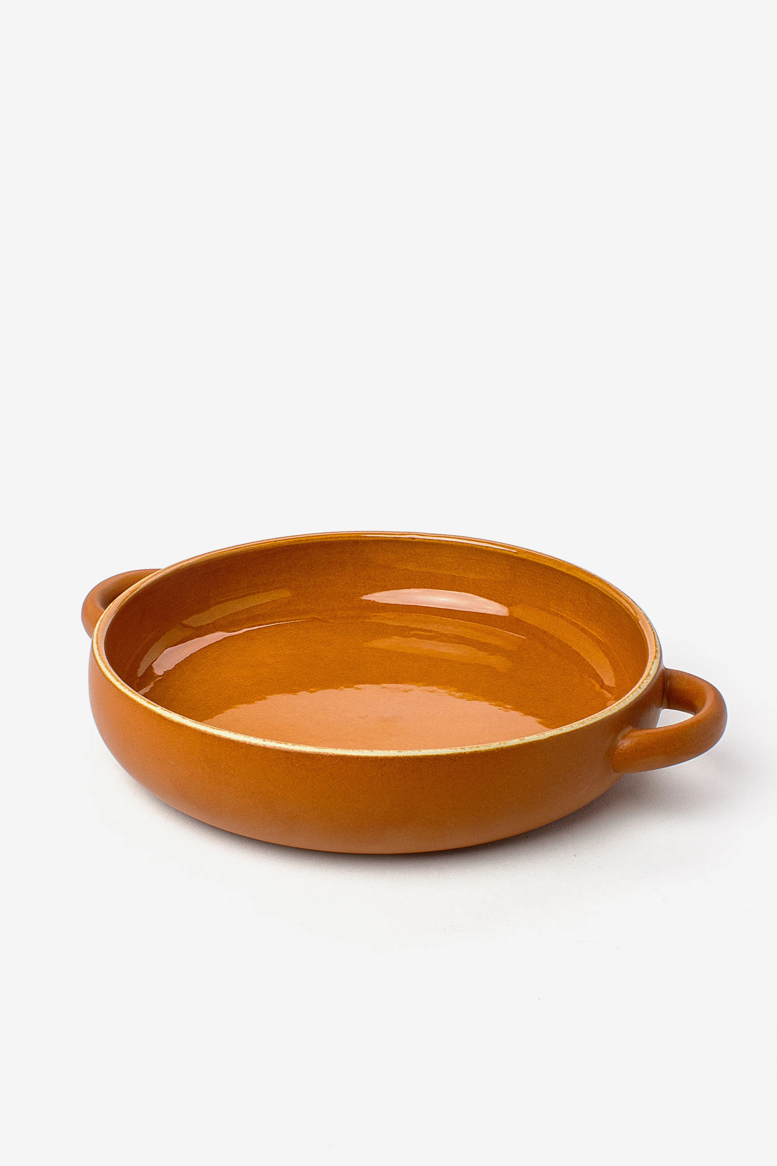 Stoneware Dinner Plate with Handles — Red Bank