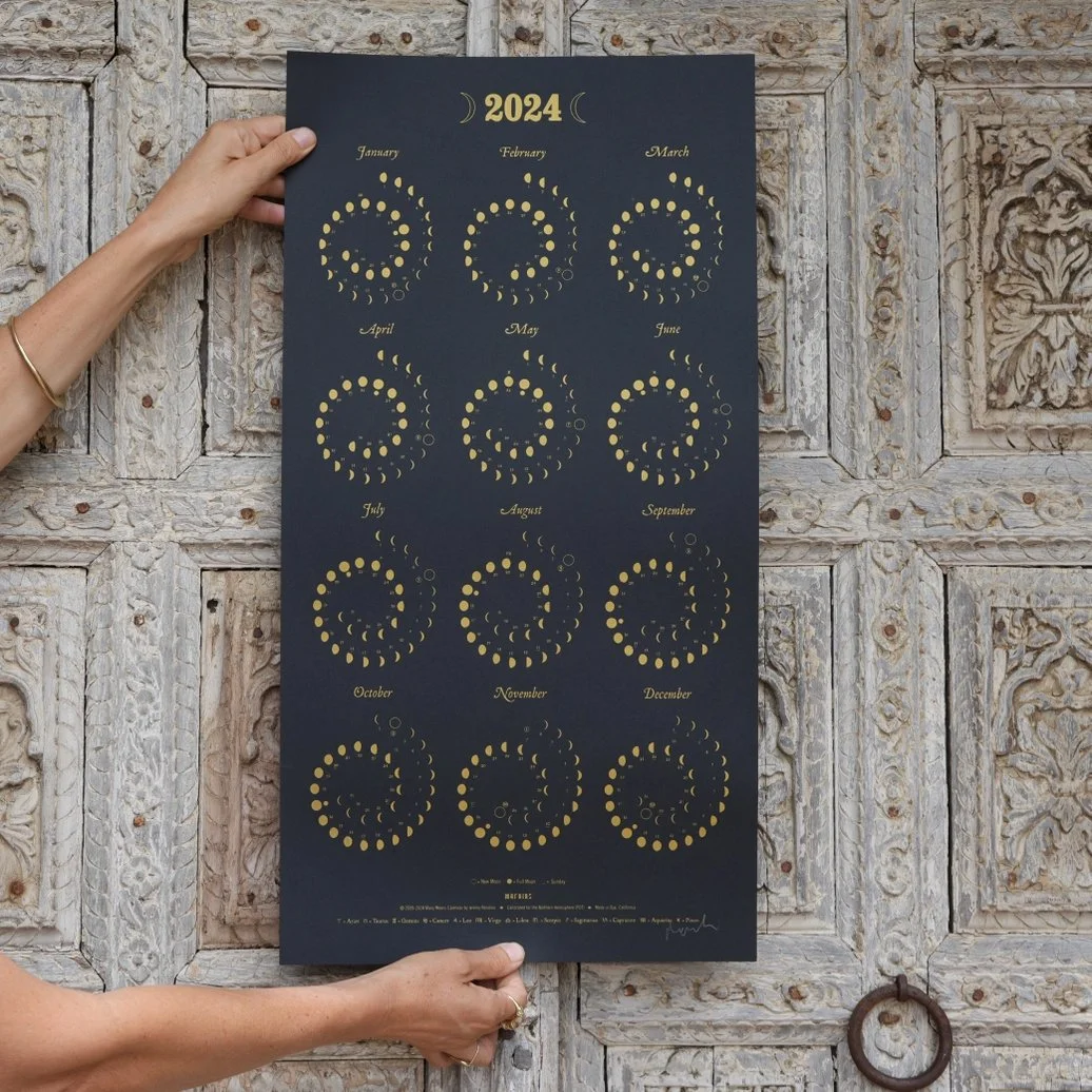 2024 Moon Calendar Print — FORGE | Red Bank