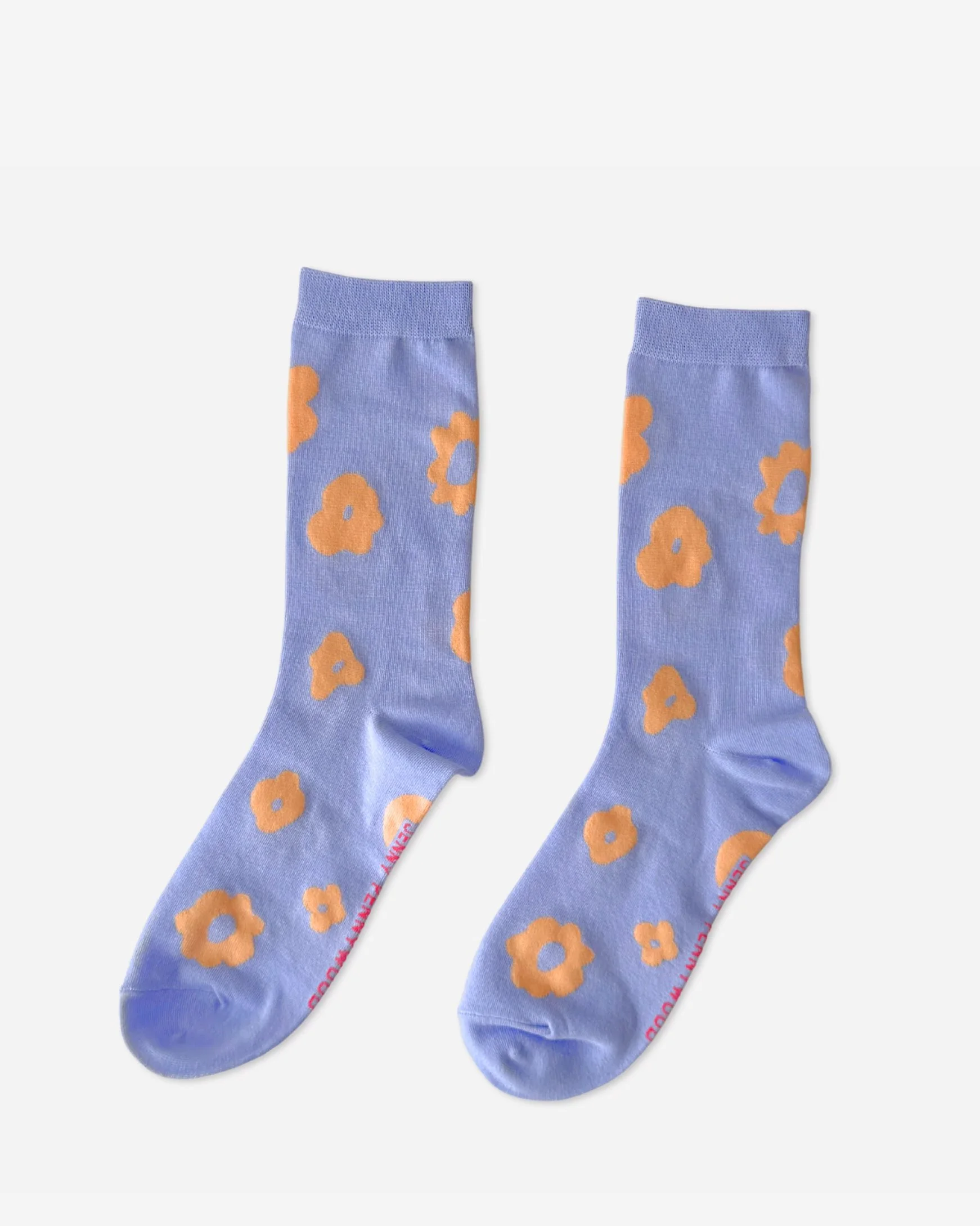 Crew Socks  in Lavender & Peach