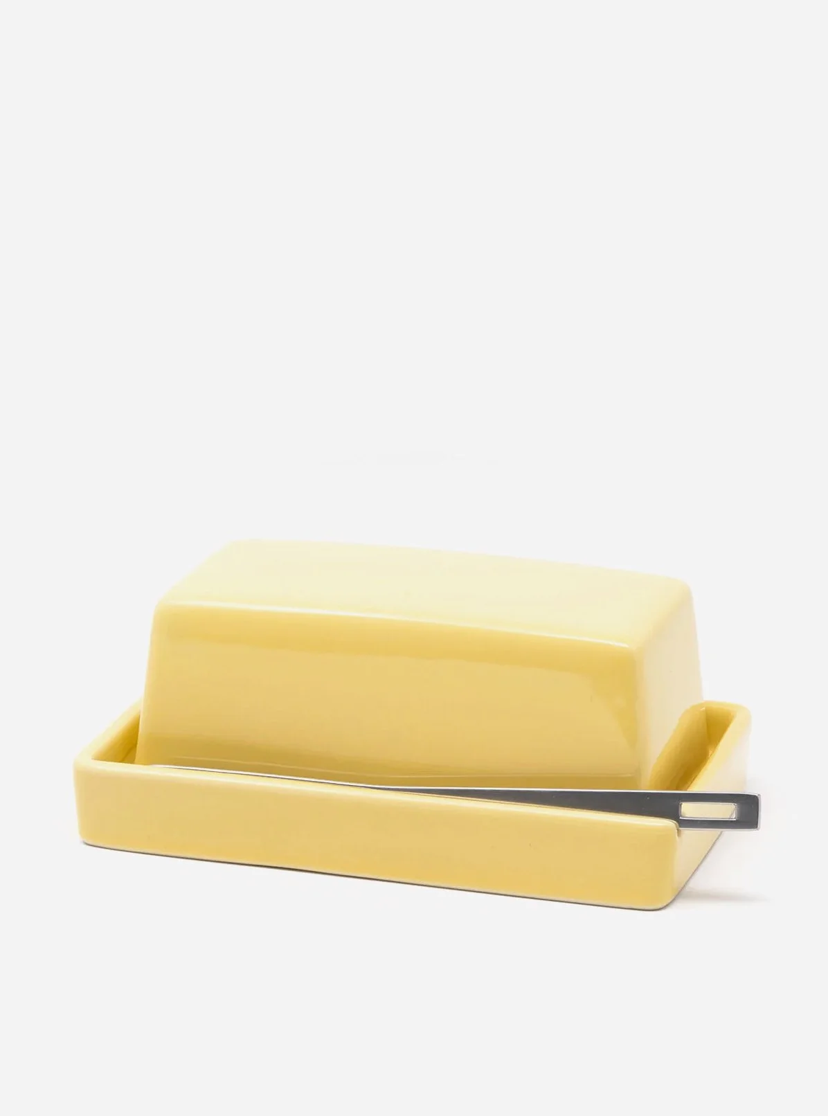 Bee House Butter Dish with Knife in Banana.jpg