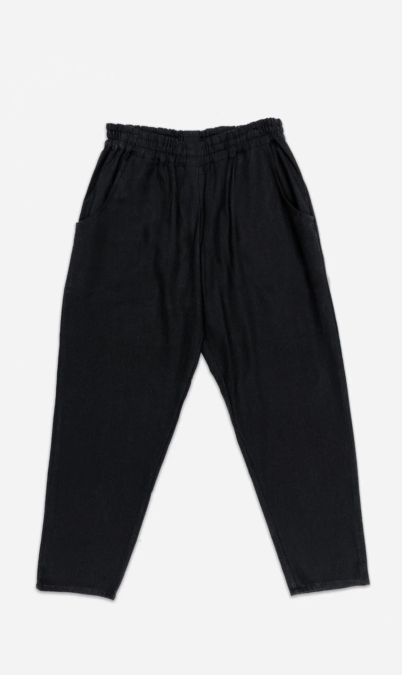 Deck Pants in Handwoven Cotton - New Moon Black.jpg
