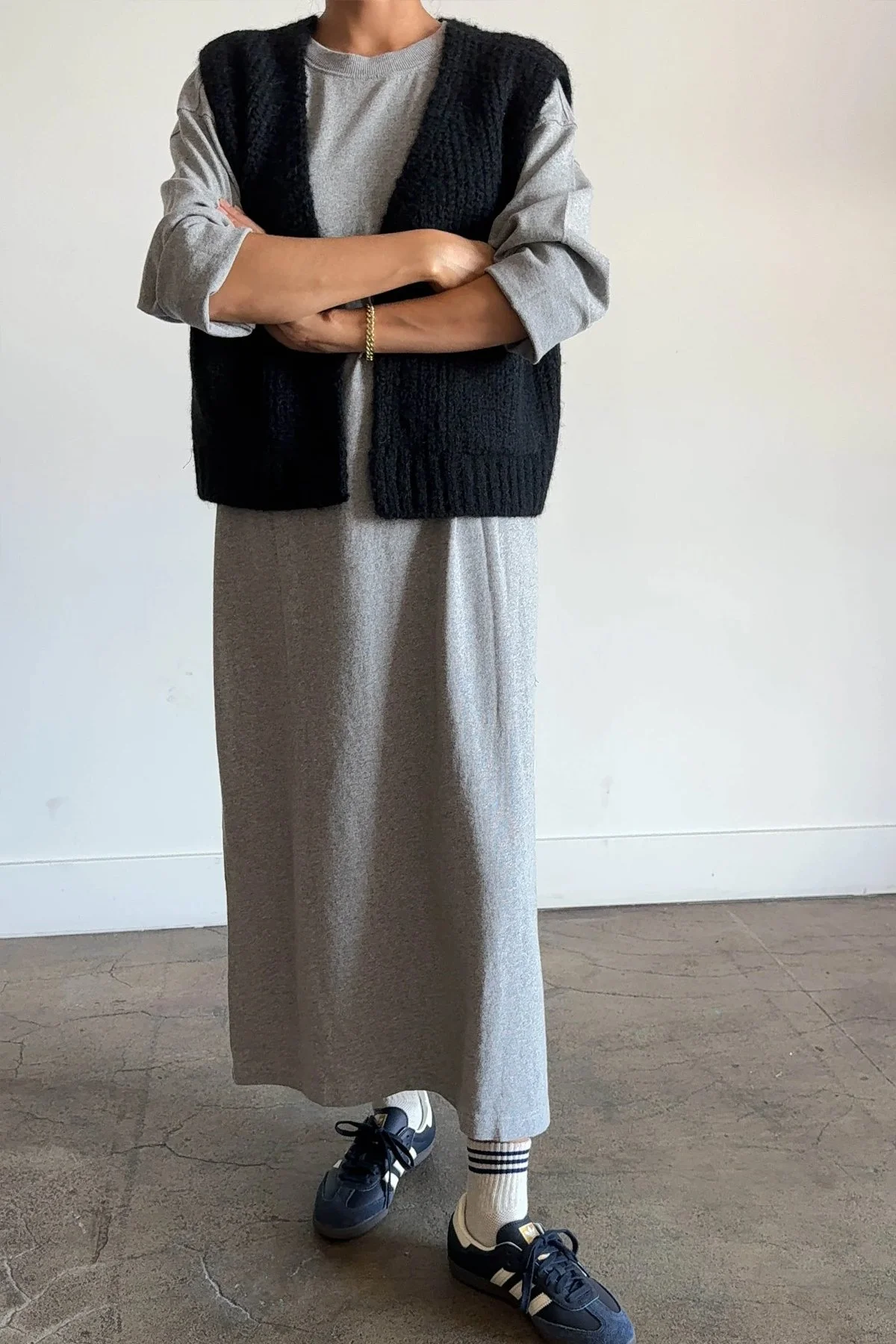 1 Le Bon Shoppe Sunday Dress in Heather Gray.jpg