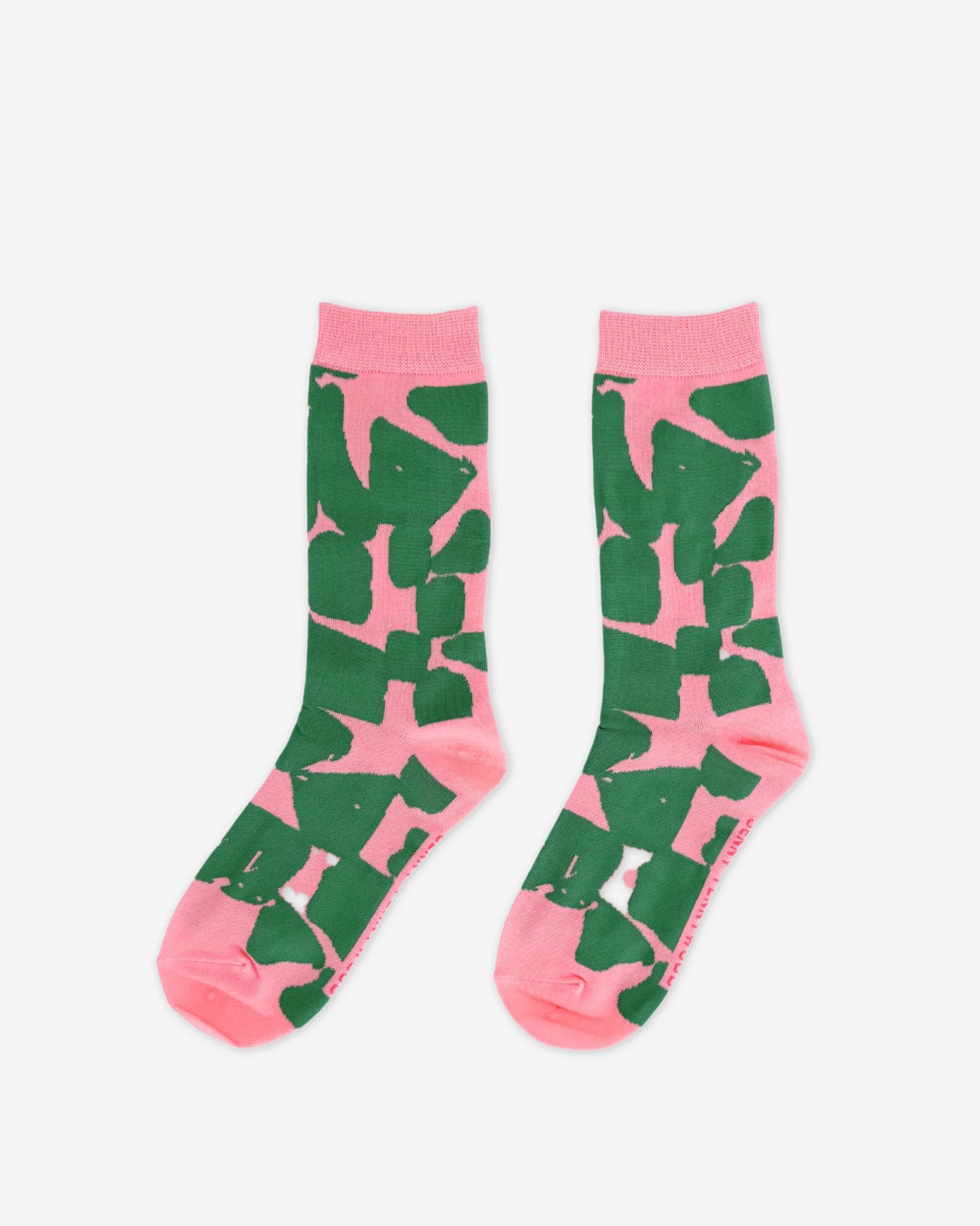Crew Socks in Checks in Watermelon