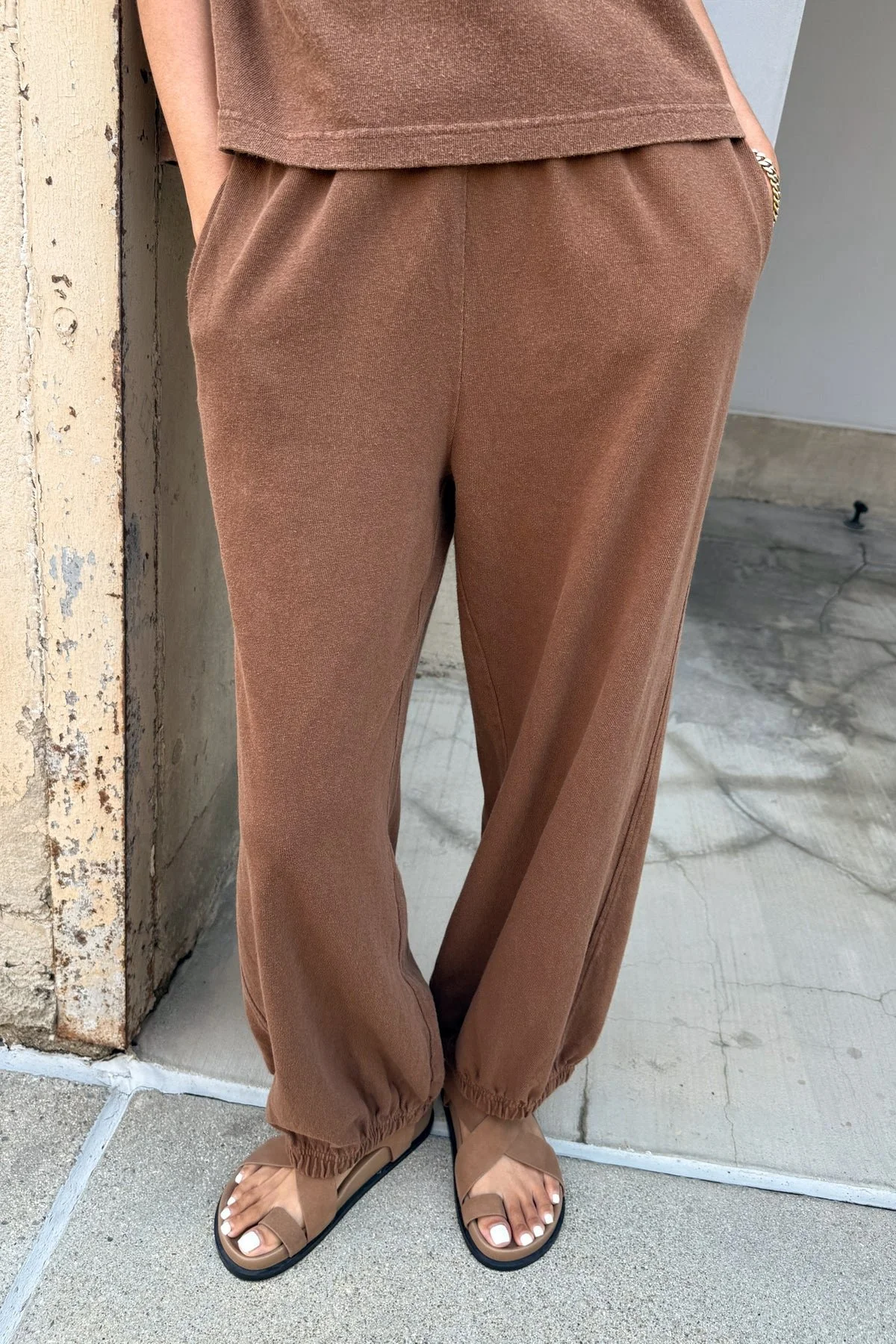 2_Le Bon Shoppe Balloon Pants in Mud.jpg