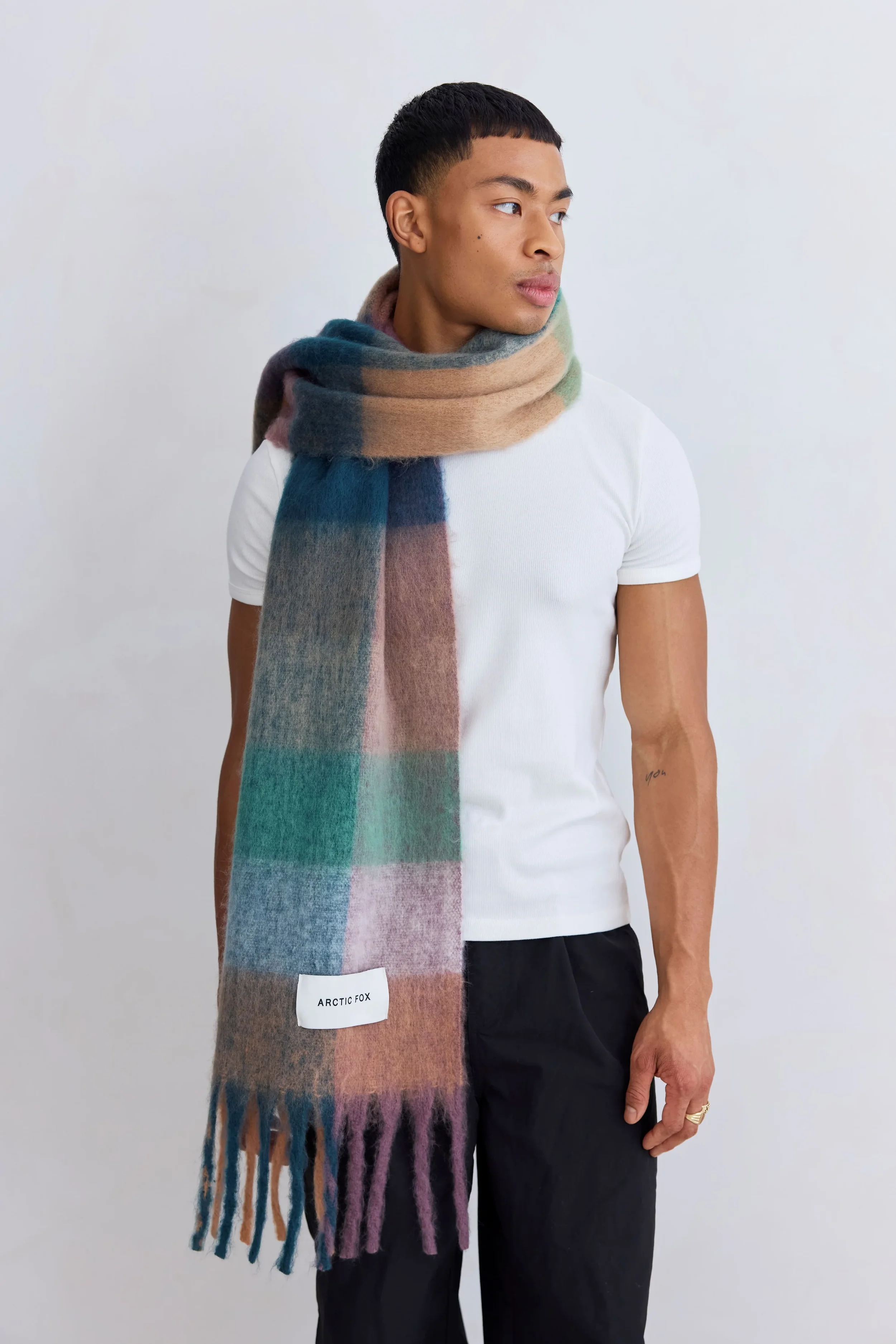 7 The Reykjavik Check Scarf in Dusky Lilac.webp