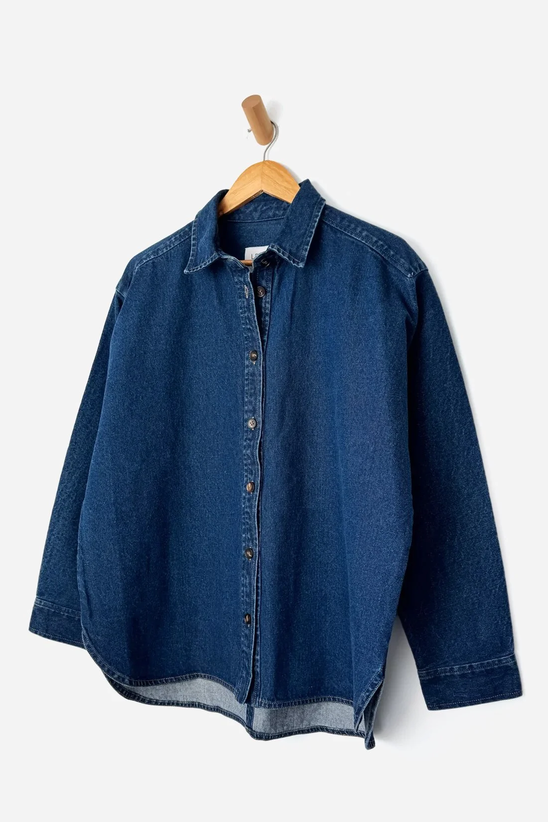 Le Bon Shoppe Owen Shirt in DARK DENIM.jpg