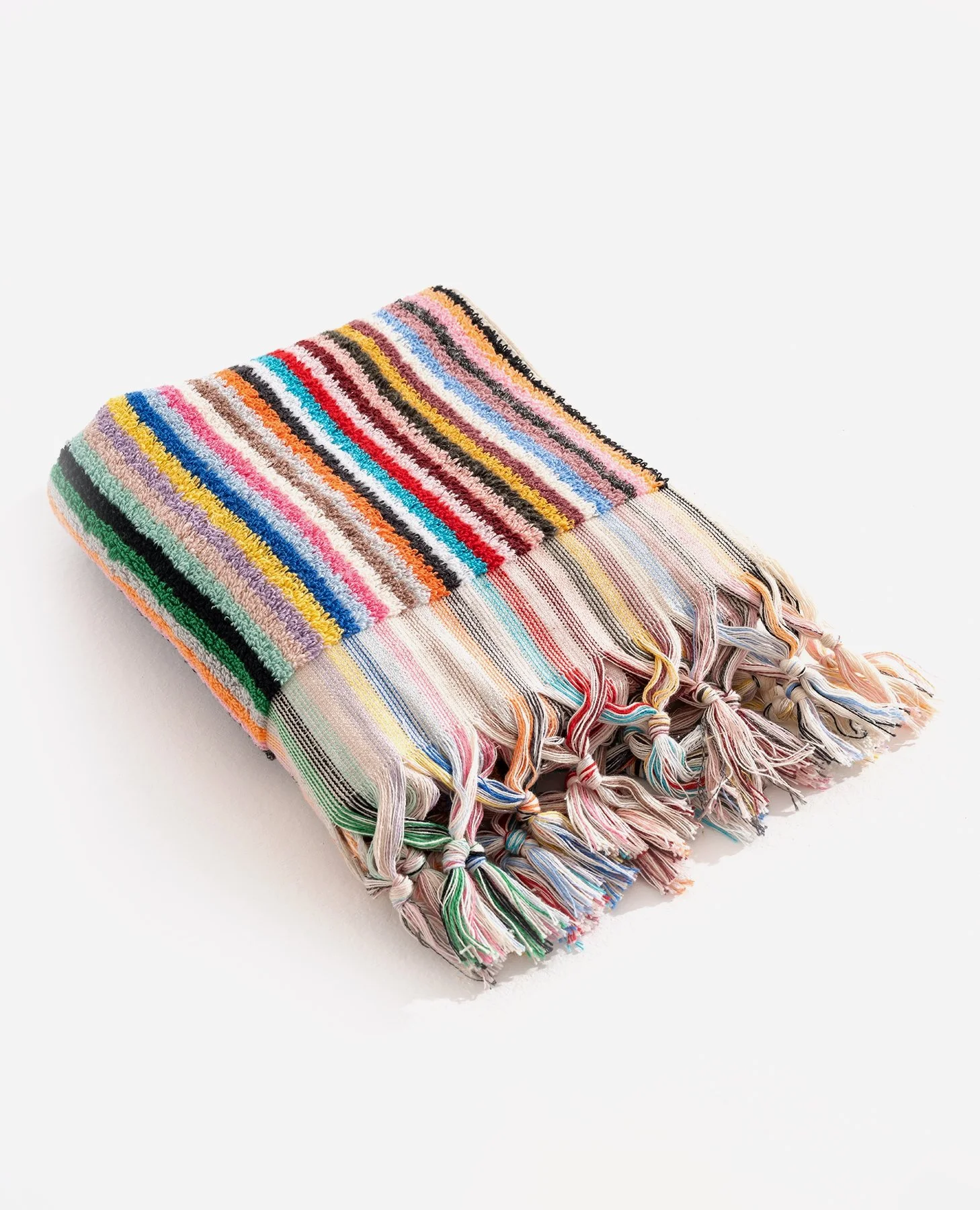 Kikoya Turkish Hand Towel in MultiColor Stripe.jpg