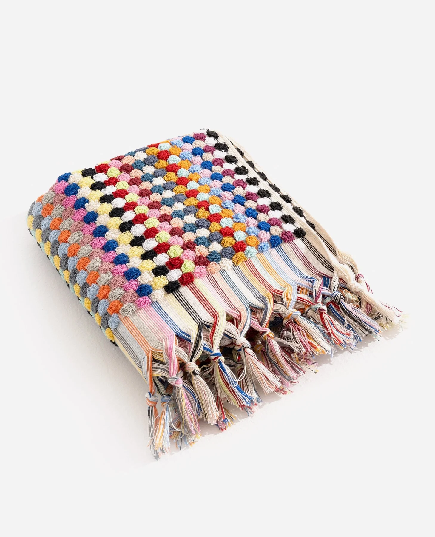 Handloomed Turkish Hand Towel in Multicolor Bubble