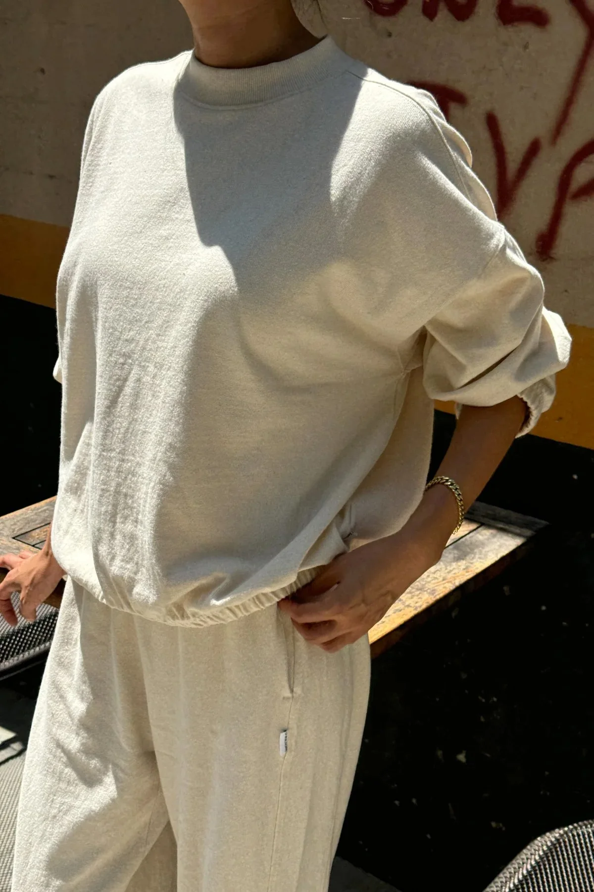 2 Le Bon Shoppe Daisy Long Sleeve Top in Naturel.jpg