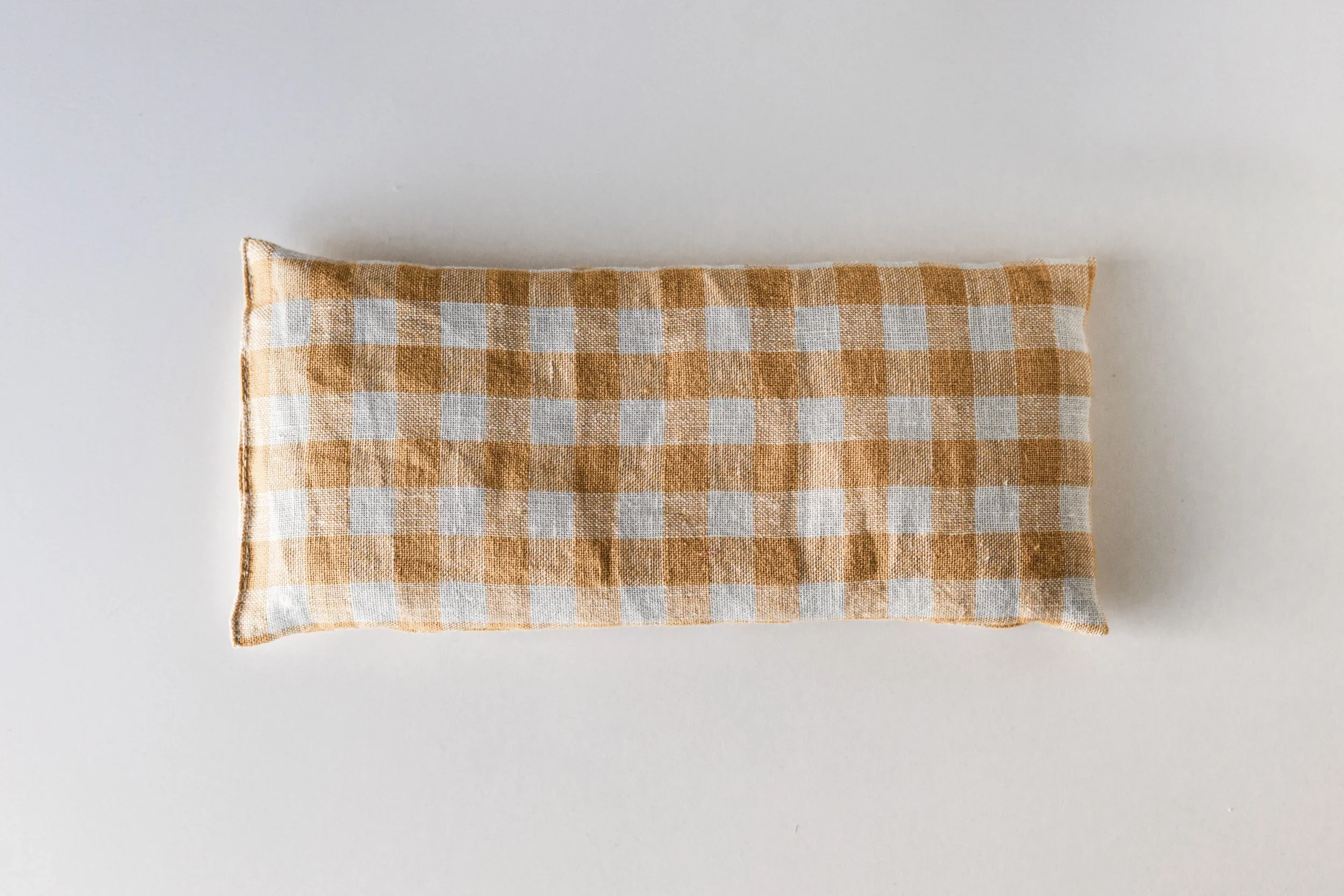 Eye Pillow In Yellow Gingham