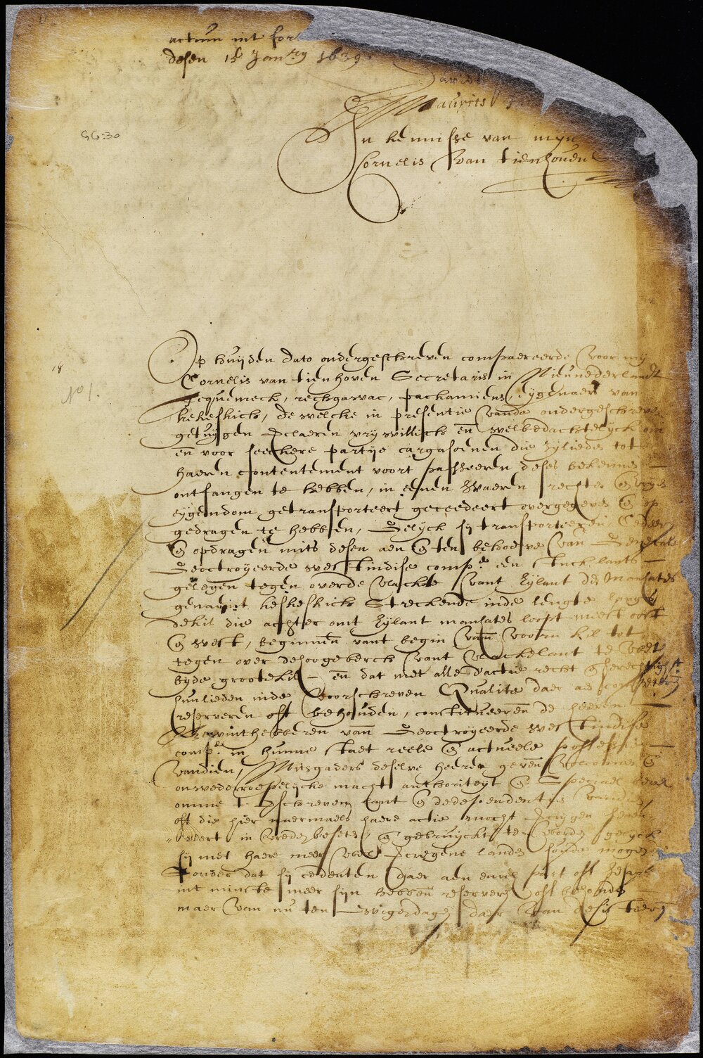 1639 Indian Deed to West India Co. (page 3)