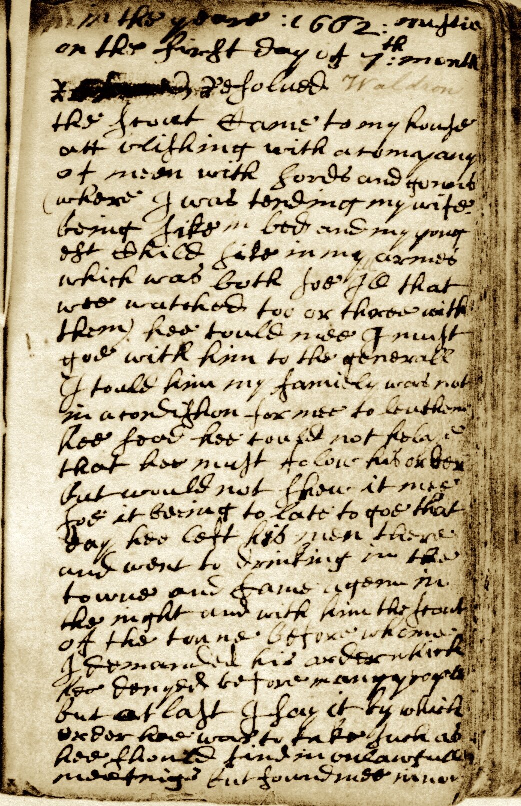 John Bowne's Journal, Folio 49