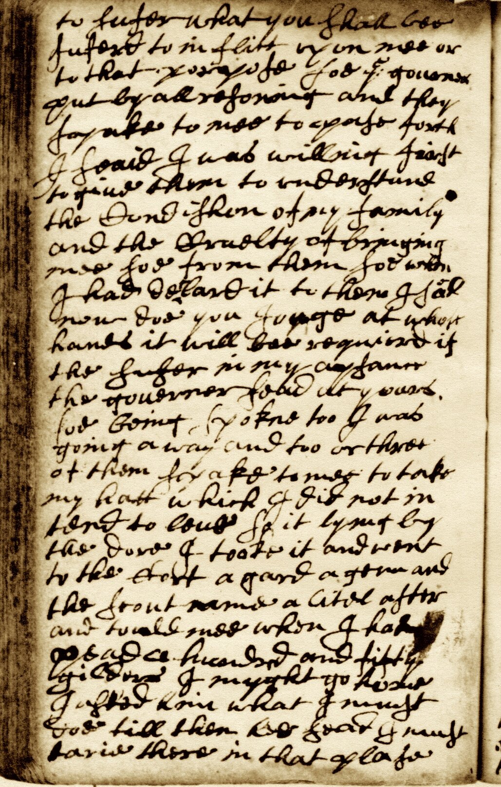 John Bowne's Journal, Folio 50 verso