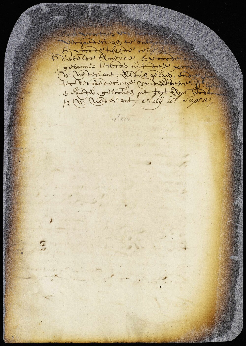 Sentence of John Bowne (New York State Archives.) 
