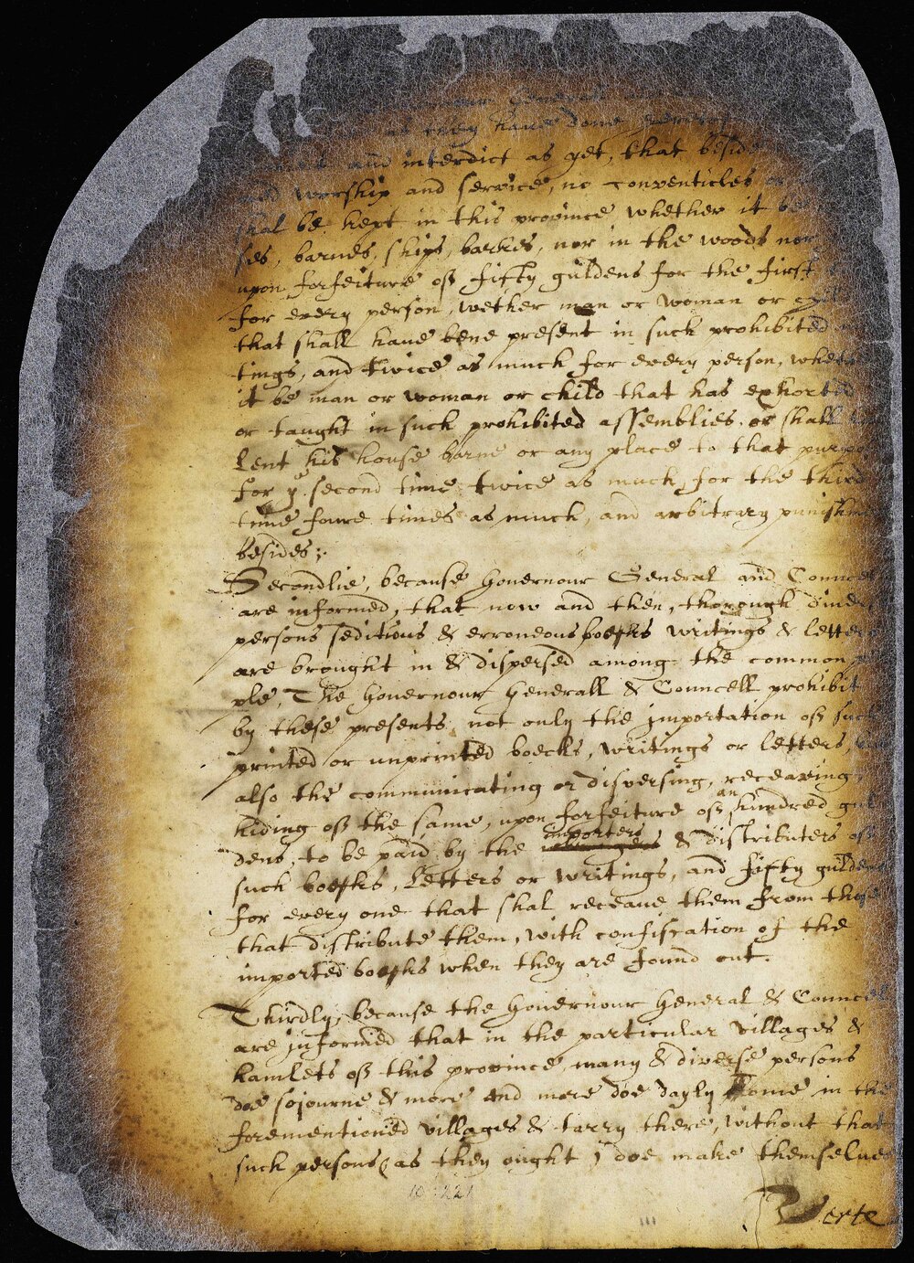 Ordinance Against Conventicles, Sept. 21, 1662 (page 1.)