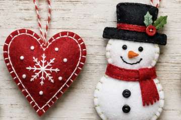 Beginner's Felt Christmas Ornament Workshop
