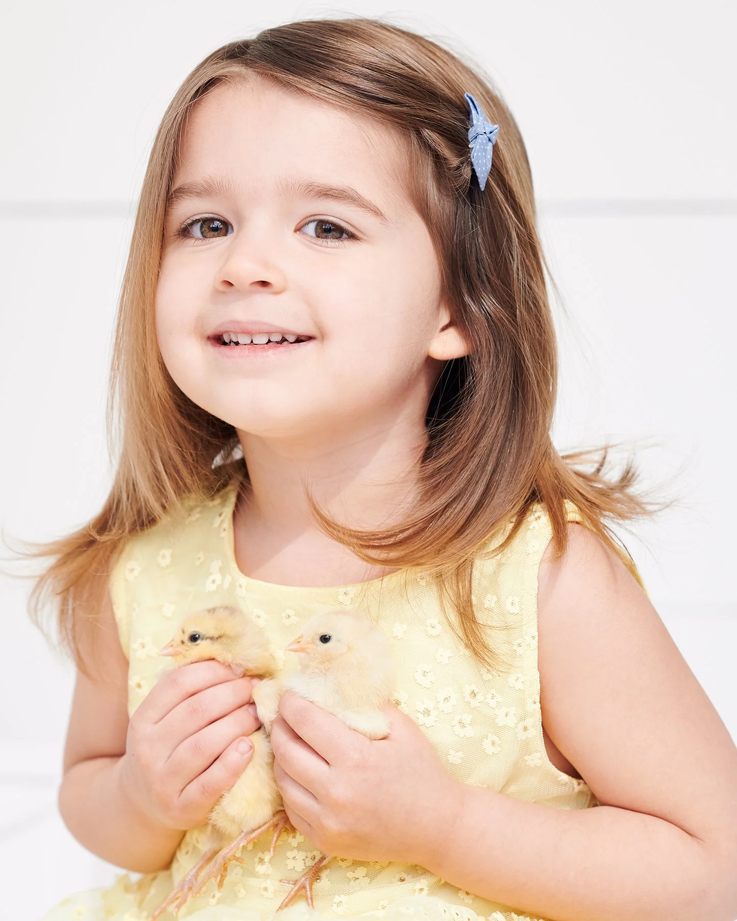 Peachtree City Child Portrait Easter | South Atlanta Photography
Young girl photographed in her Easter dress holding baby chicks during a Spring family portrait session in Peachtree City, Georgia.