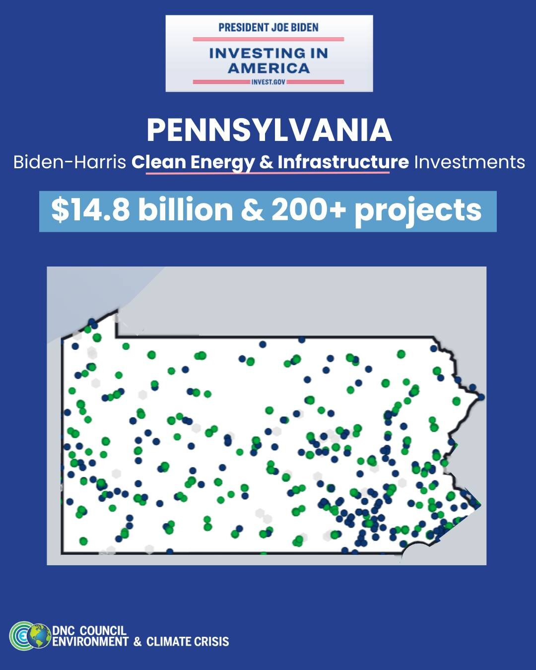 Which investments are benefitting your town or state? Visit whitehouse.gov/invest and let us know what projects you see near you!

The Administration has prioritized and delivered real funding for communities.
.
.
.
.
#cleanenergy #solarpower #greenf