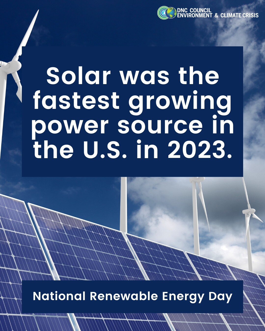National #RenewableEnergy Day was this week, and the U.S. has a lot to be proud of thanks to President @JoeBiden. With historic investments in clean energy manufacturing and more, the solar power industry grew faster than any other power source!
.
.
