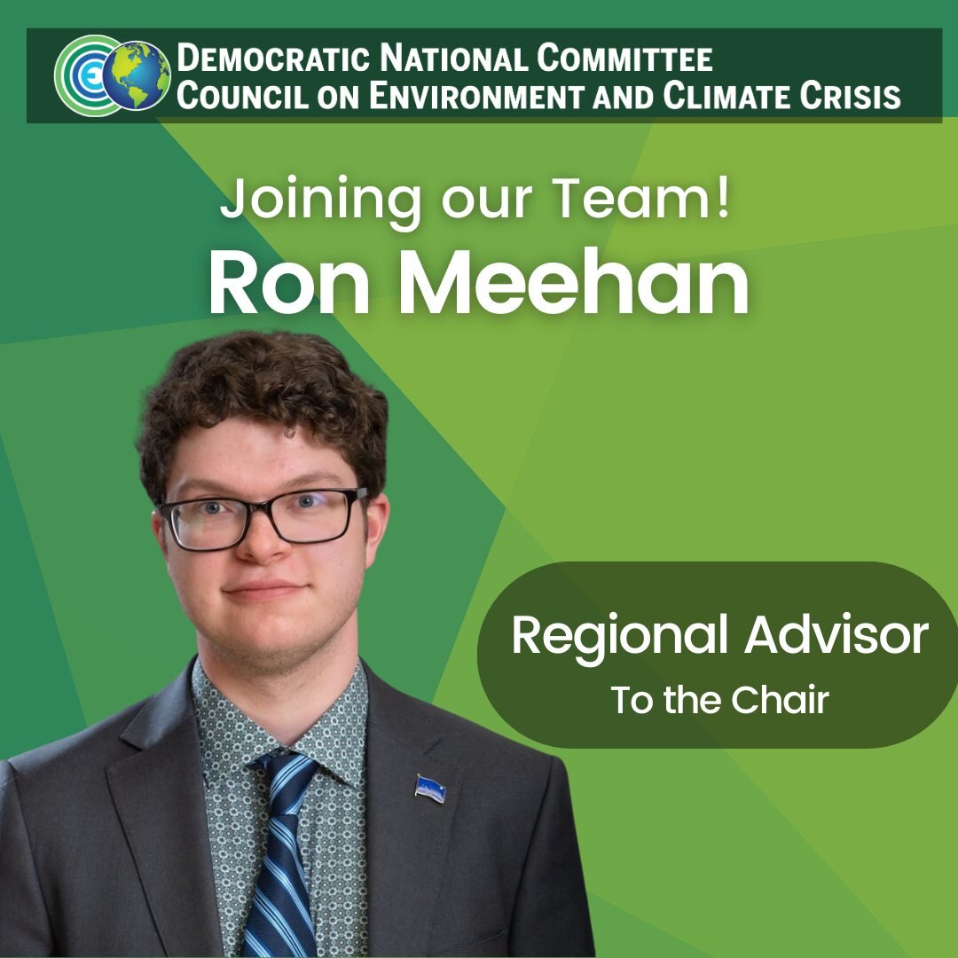 Welcoming our newest Council advisor, Ron Meehan! He will serve as Western Regional Advisor to the Chair.

Ron is an experienced youth political organizer and a leader with the @AlaskaDemocrats, including as Vice Chair of the AK Dems Environmental Ca