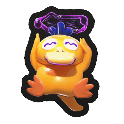 Psyduck hypnosis Sticker