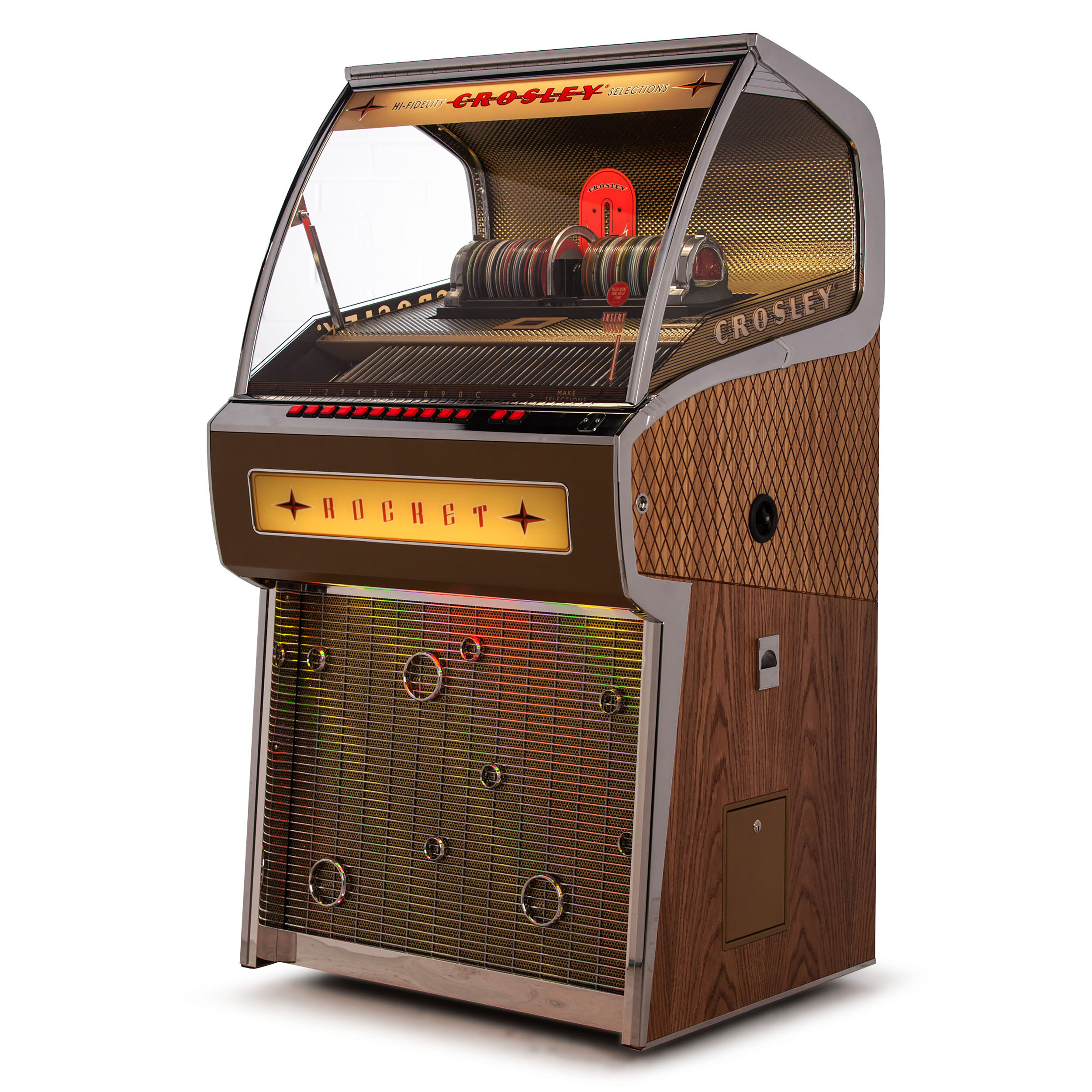 Rocket 80 CD Bluetooth Full-Size Jukebox — Amplify Your Style