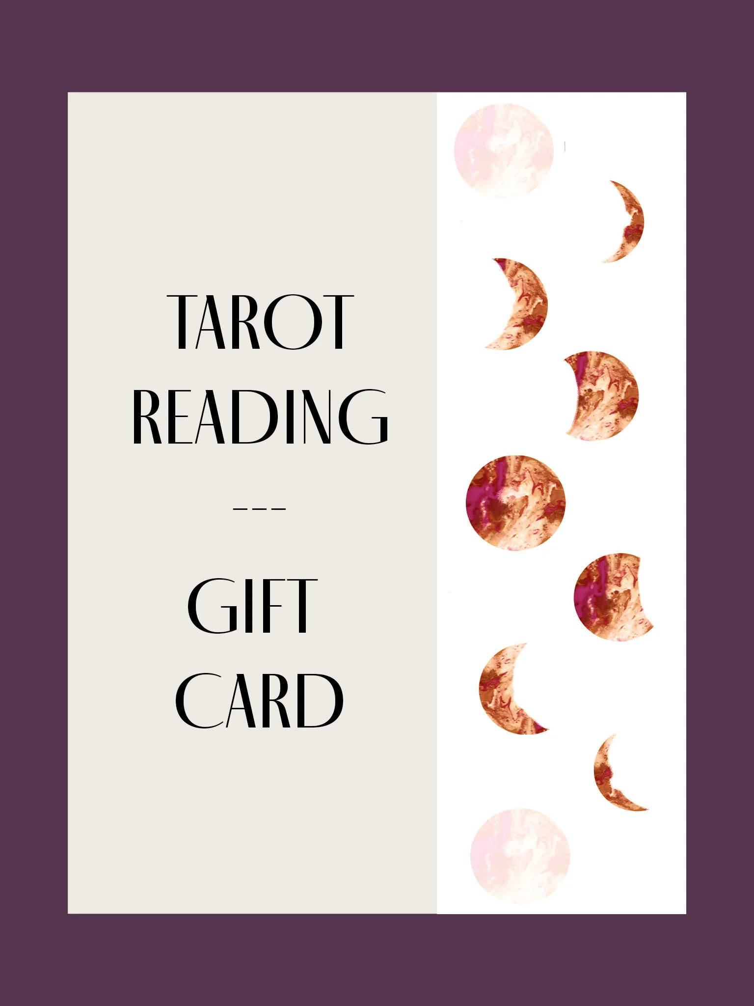INDIVIDUAL TAROT READING // GIFT CARD