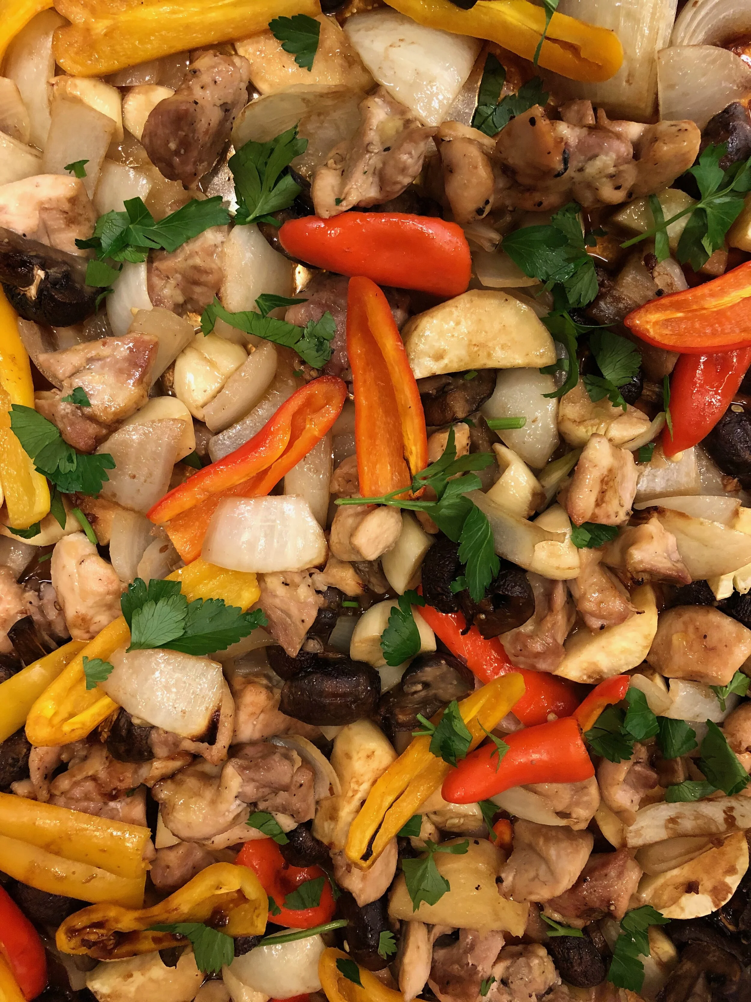 Mushroom &amp; chicken Pan Roast