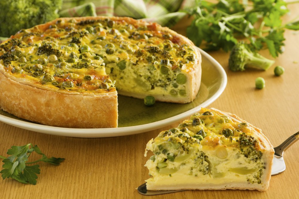 Broccoli Cheddar Quiche