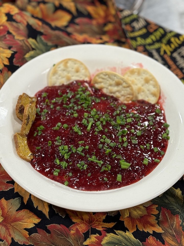 Whipped Boursin with Cranberry Pepper Jelly
