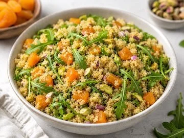 Quinoa with Apricots and Pistachios