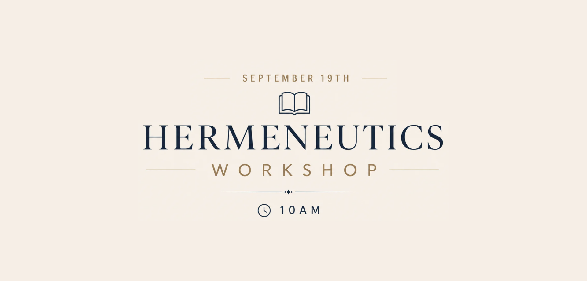 Hermeneutics Workshop